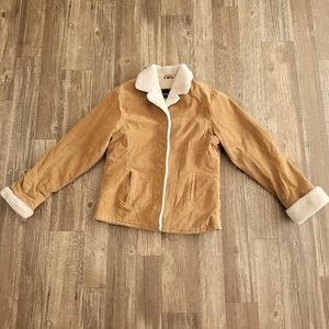 Vintage leather fur penny lane coat